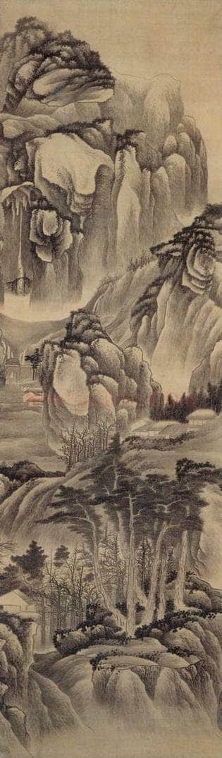 清 龚贤 《天半峨眉图》 书画作品