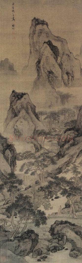 清 樊圻 《溪山林壑图 》 书画作品