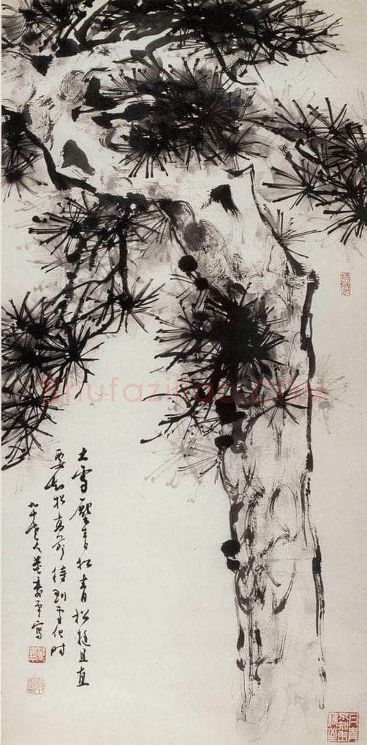 1993年 董寿平 《青松图》 书画作品