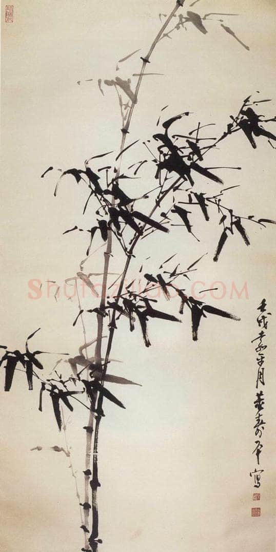 1982年 董寿平 《墨竹》 书画作品
