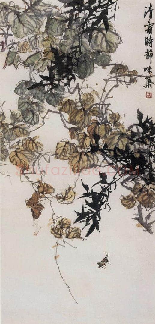 1964年 郭味蕖 《清霜时节》 书画作品