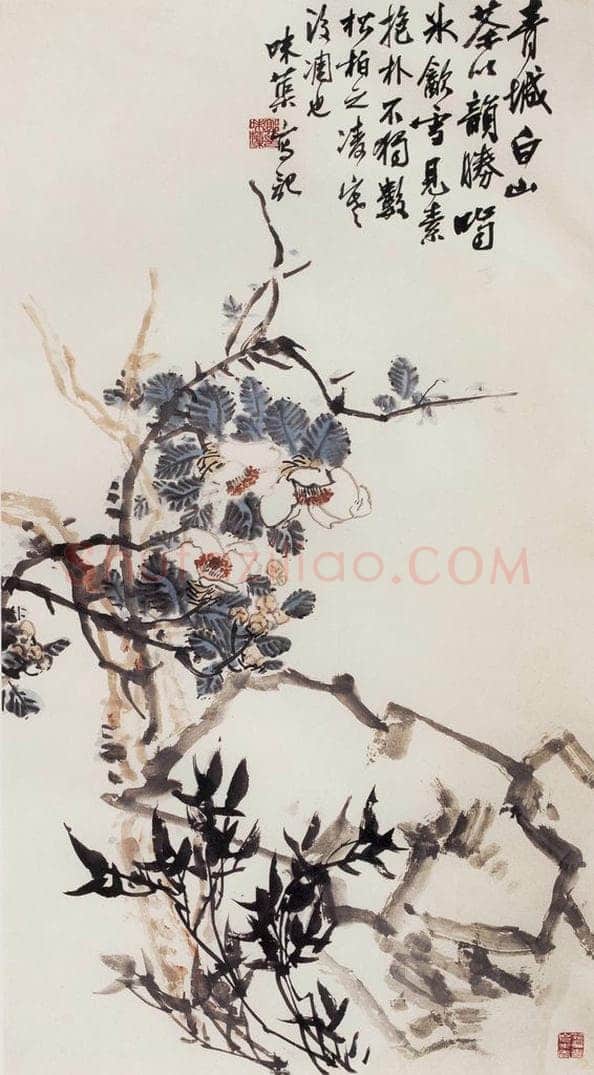 1964年 郭味蕖 《青城白山茶》 书画作品
