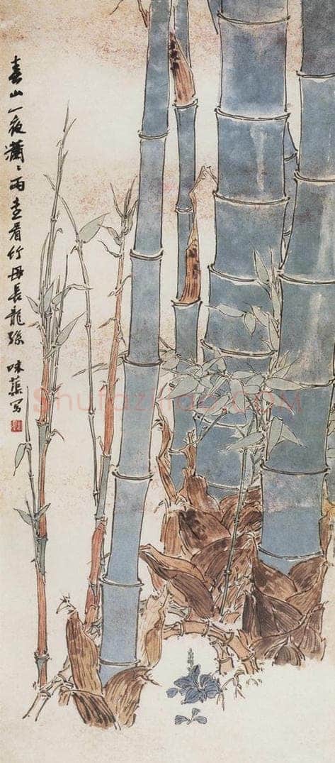 1964年 郭味蕖 《春山一夜潇潇雨》 书画作品