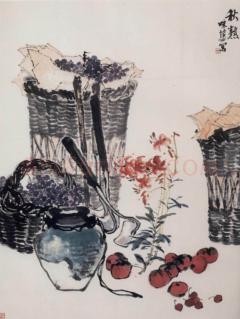 1964年 郭味蕖 《秋熟》 书画作品