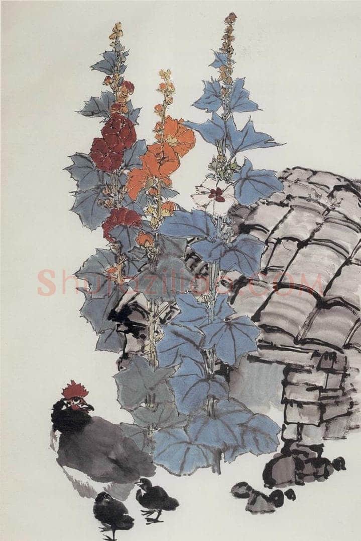 1965年 郭味蕖 《鸡舍图》 书画作品