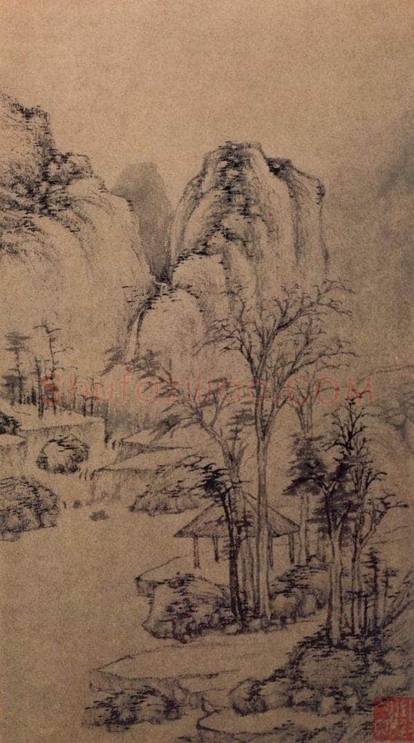明 文徵明 《山水册》 书画作品