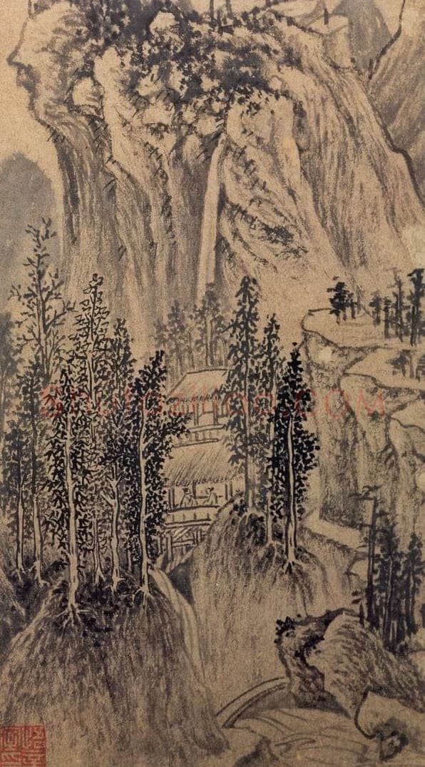 明 文徵明 《山水册》 书画作品