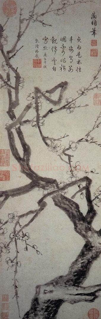 明 文徵明 《冰姿倩影图轴》 书画作品