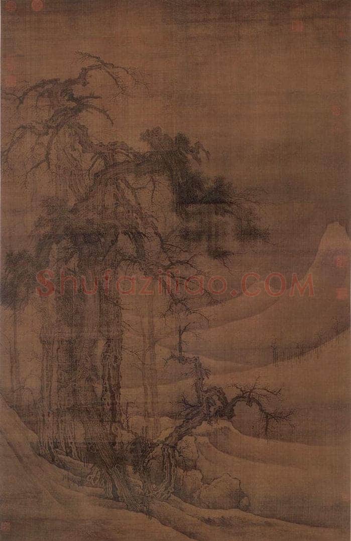 北宋 郭熙 寒林图 书画作品