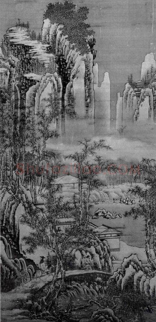 北宋 郭熙 雪山行旅图 书画作品