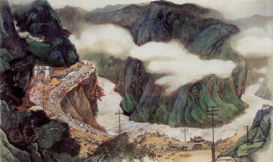 1956年 何海霞 西坡烟雨 书画作品