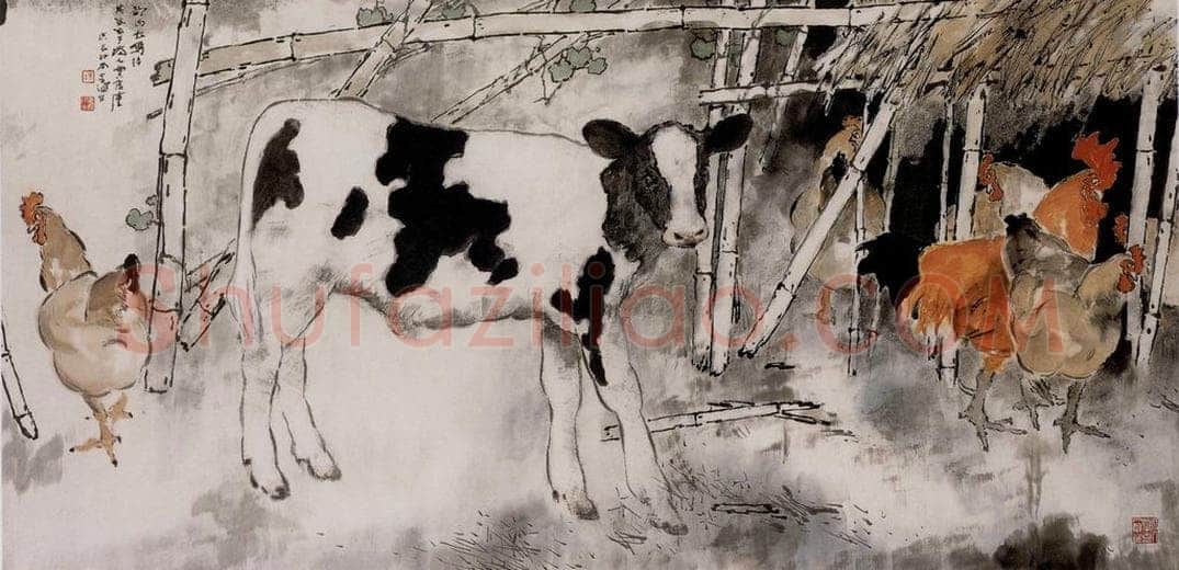 2000年 杨善深 《农舍》 书画作品