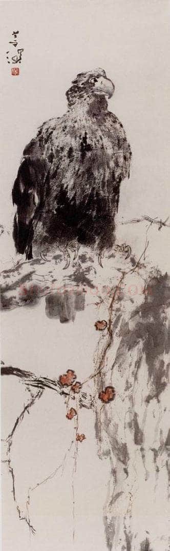  杨善深 《苍鹰》 书画作品