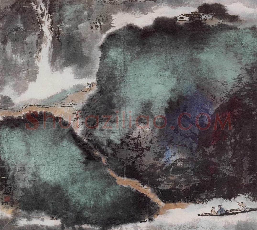 杨善深 《归舟》 书画作品