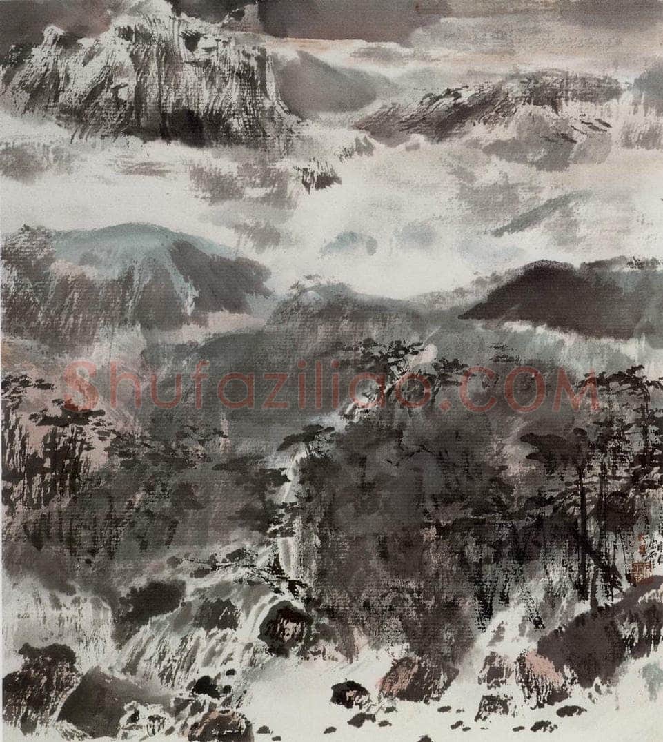 近现代 宋雨桂 《菁山行》 书画作品