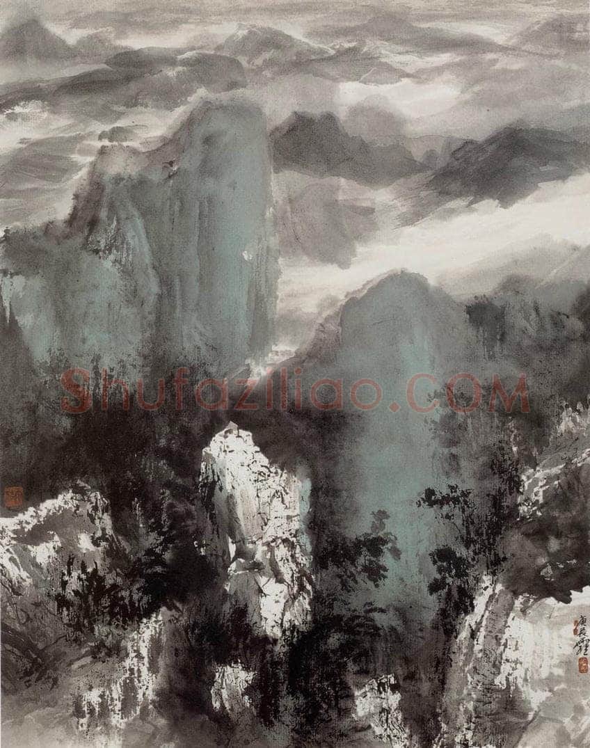 近现代 宋雨桂 《菁山行》 书画作品