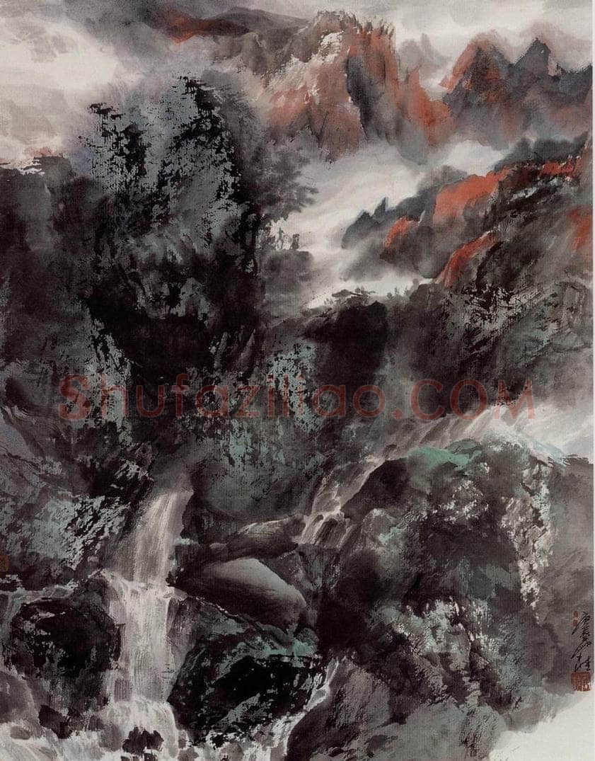 近现代 宋雨桂 《菁山行》 书画作品