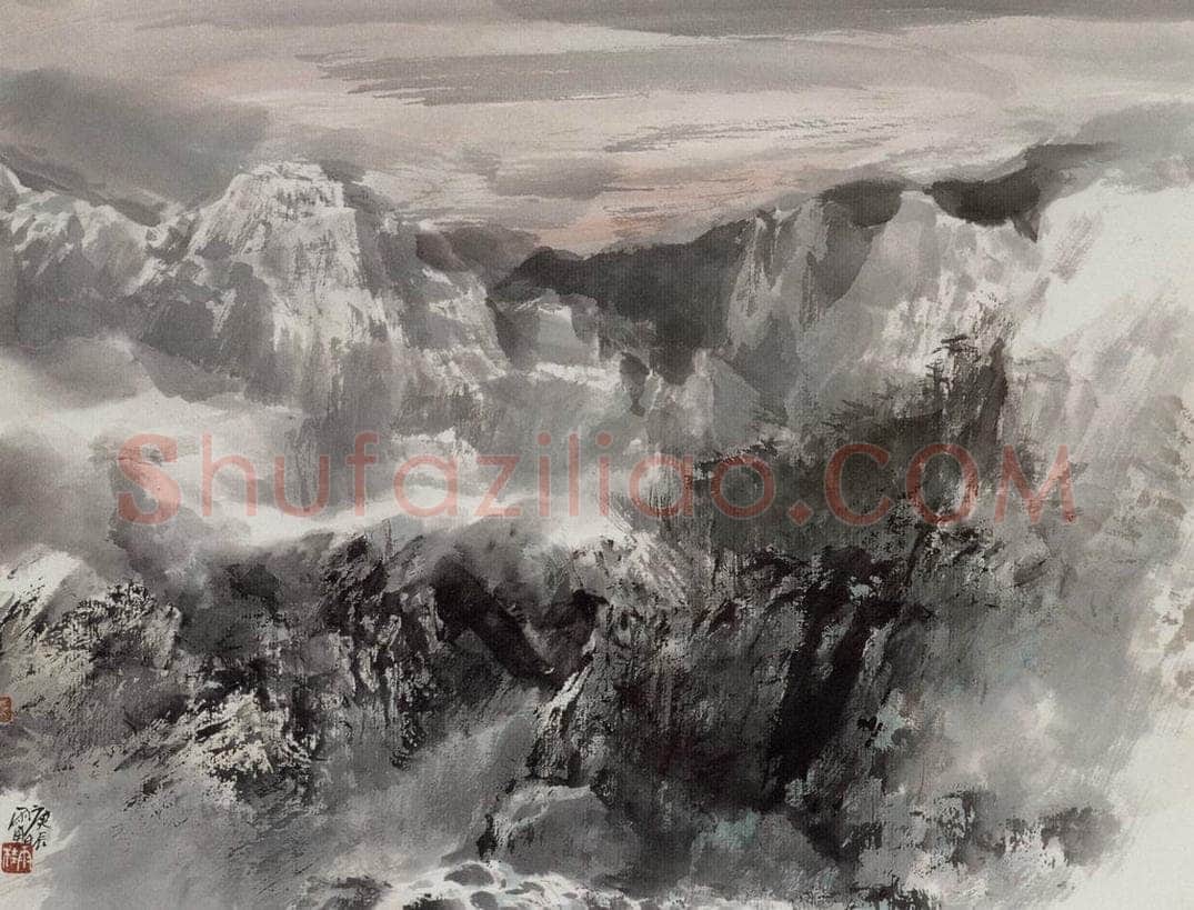 近现代 宋雨桂 《菁山行》 书画作品