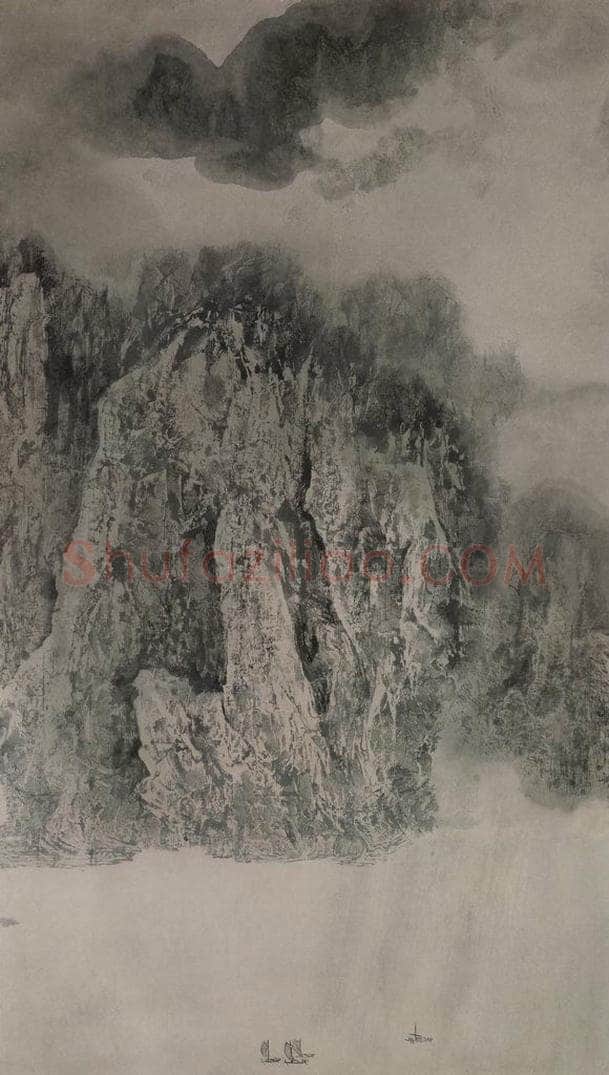 近现代 宋雨桂 《长江明珠图》 书画作品