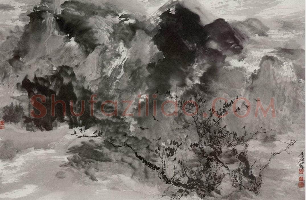 近现代 宋雨桂 《水墨》 书画作品