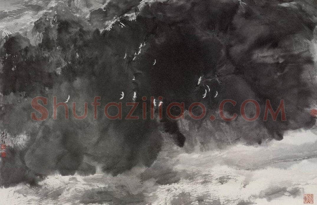 近现代 宋雨桂 《水墨》 书画作品