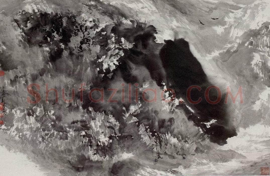 近现代 宋雨桂 《水墨》 书画作品