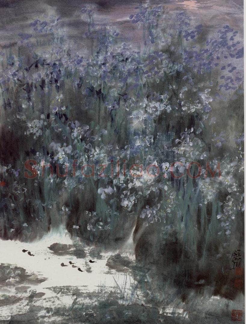 近现代 宋雨桂 《小夜曲》 书画作品