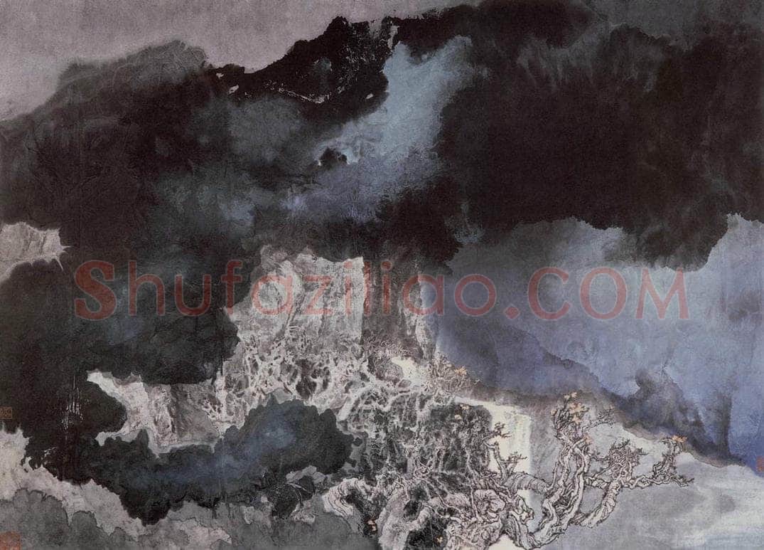 近现代 宋雨桂 《欲雨》 书画作品