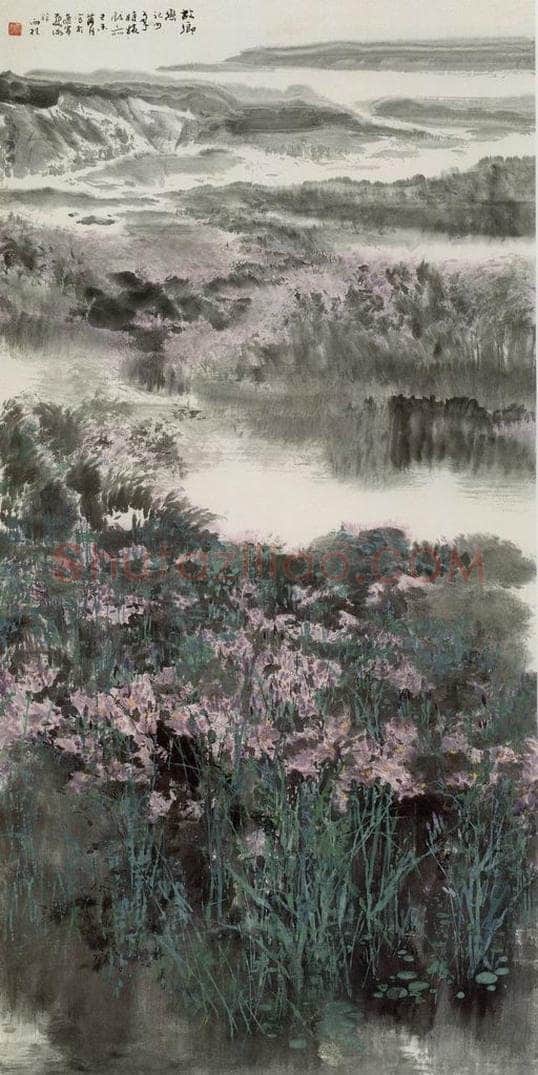 近现代 宋雨桂 《乡恋》 书画作品