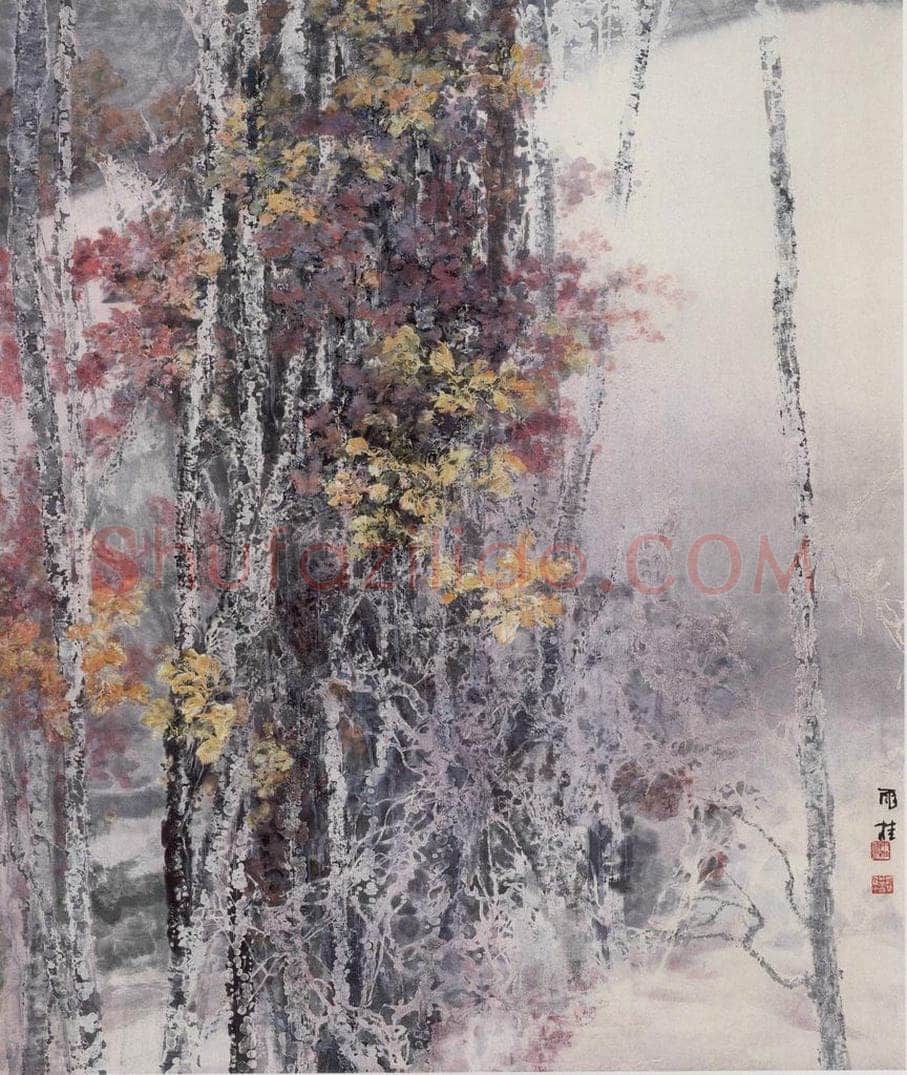 近现代 宋雨桂 《十月》 书画作品