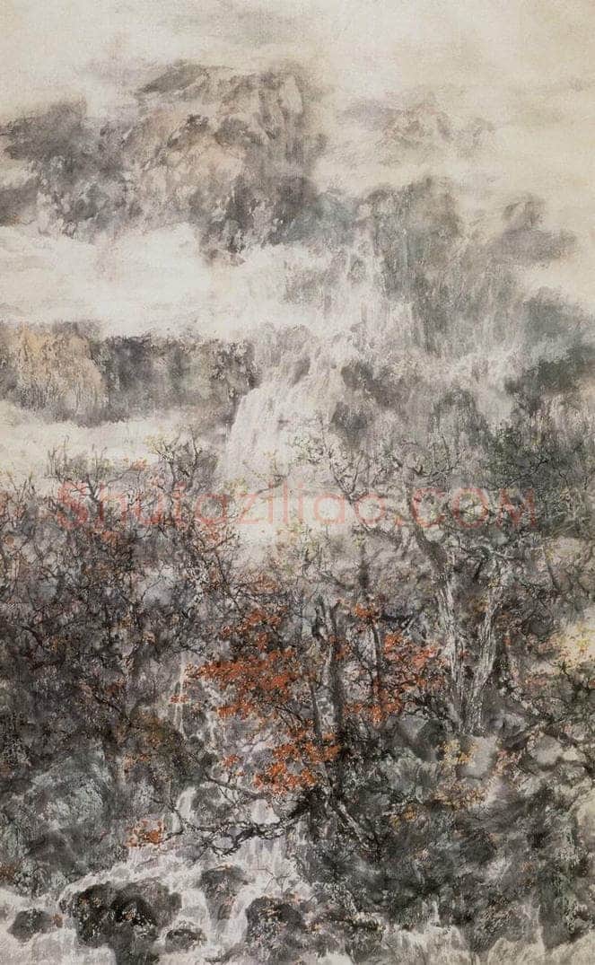 近现代 宋雨桂 《秋水图》 书画作品