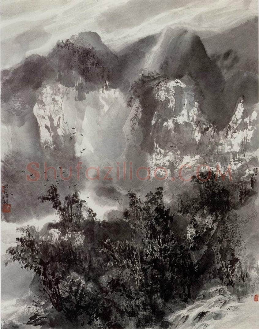 近现代 宋雨桂 《菁山行》 书画作品