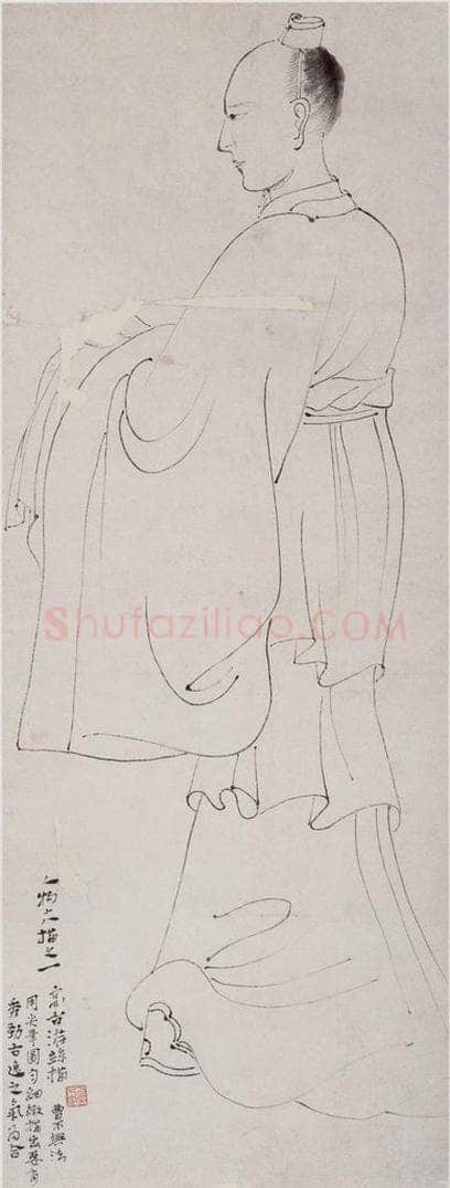 1947-1949 方人定 《高古游丝描》 书画作品