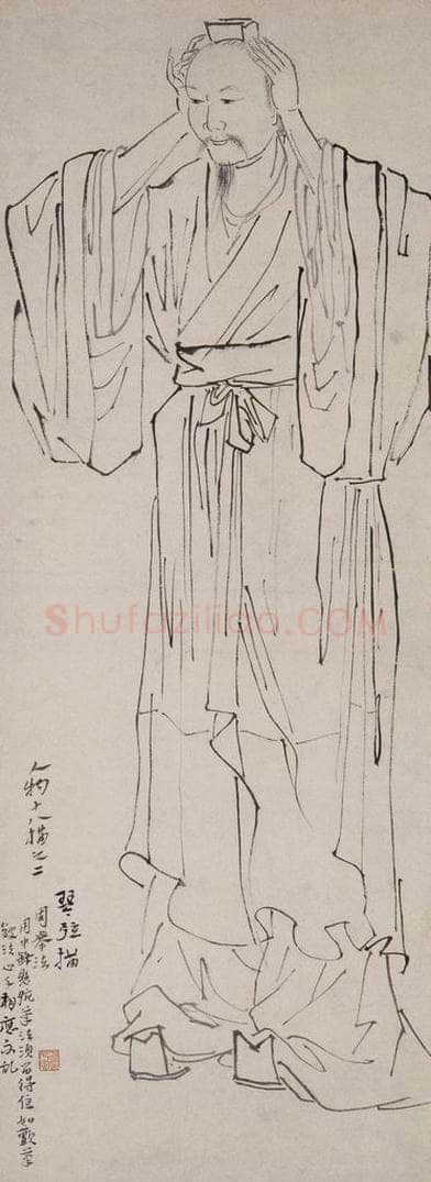 1947-1949 方人定 《琴弦描》 书画作品