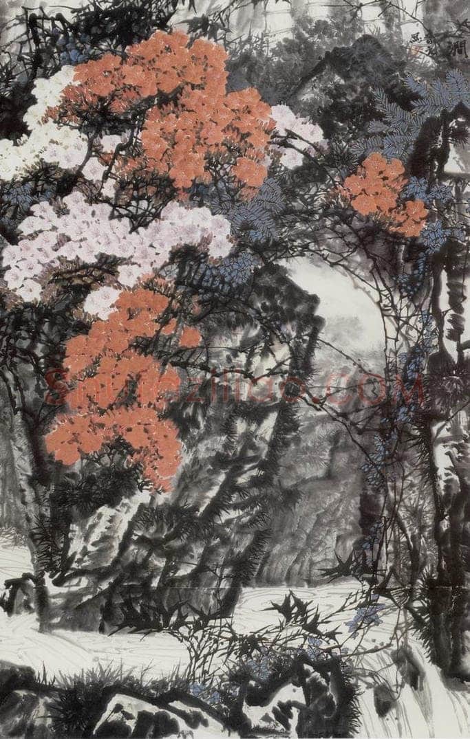 1979年 王晋元 《涧》 书画作品