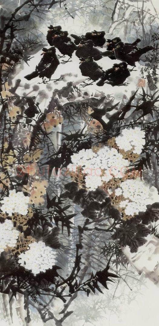 1982年 王晋元 《密林深处》 书画作品