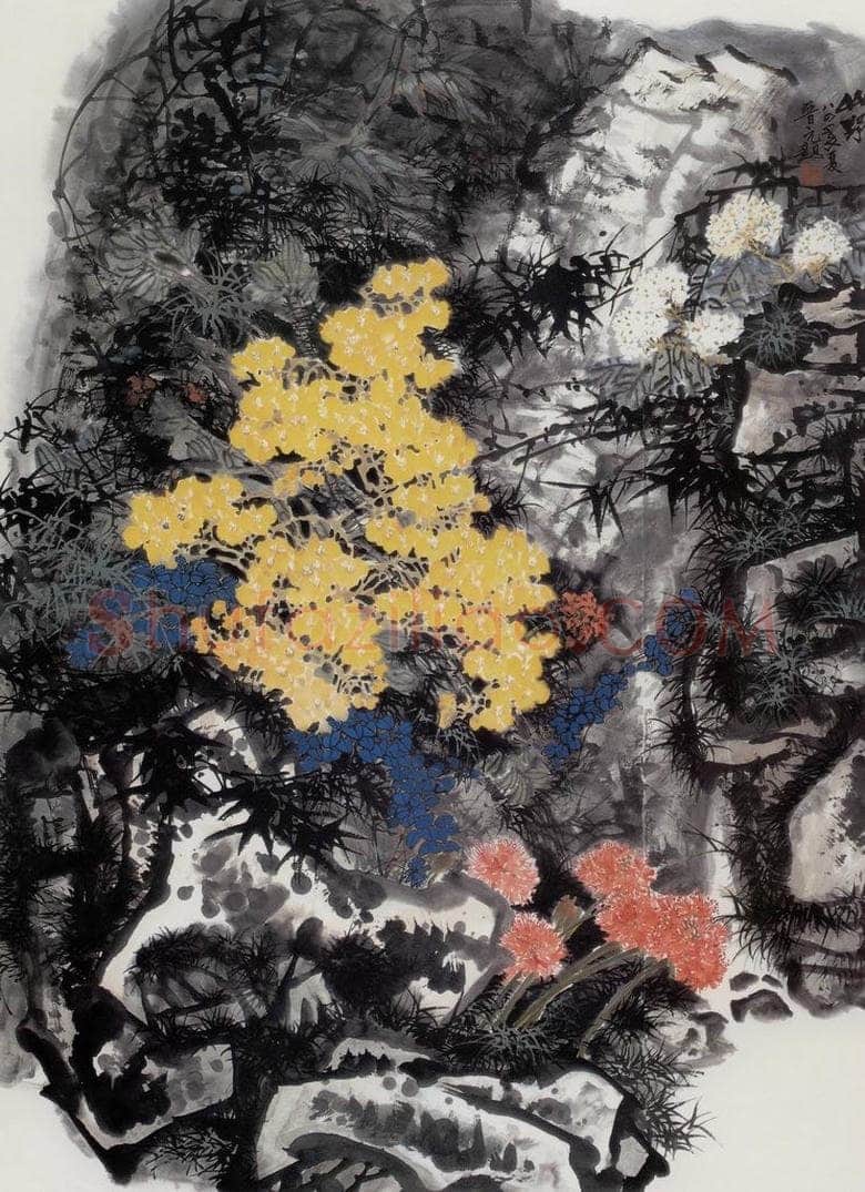 1984年 王晋元 《山野》 书画作品