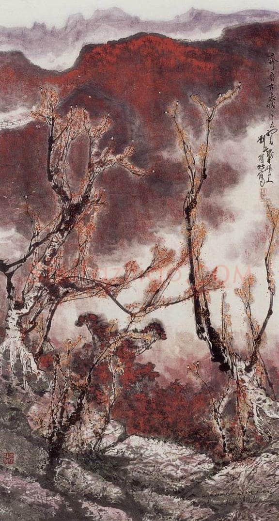 1991年 刘宝纯 《齐鲁古长城》 书画作品
