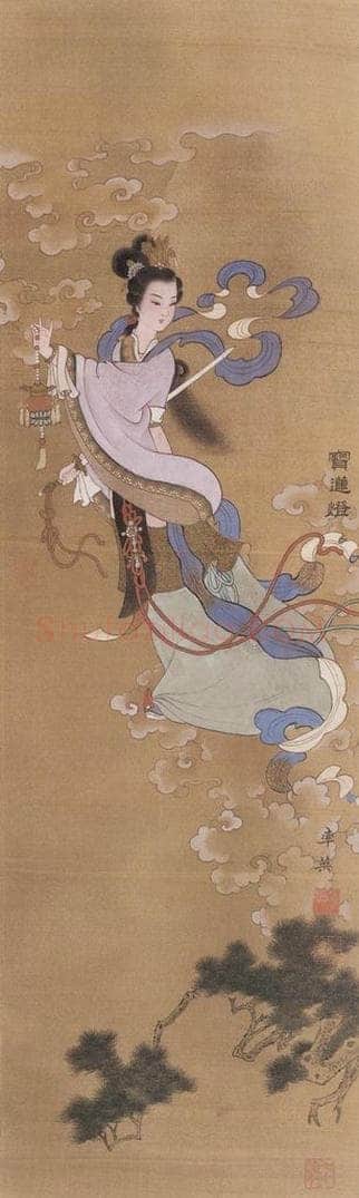 1982年 任率英 《宝莲灯》 书画作品