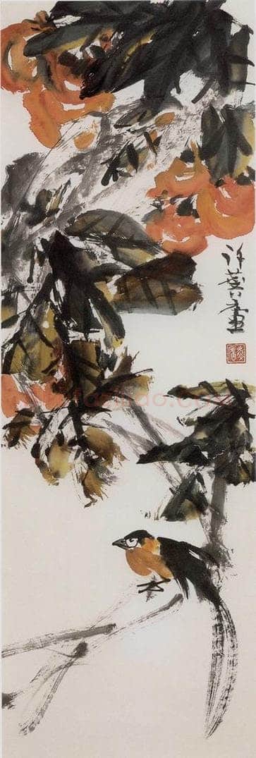 1976年 许麟庐 长寿图 书画作品
