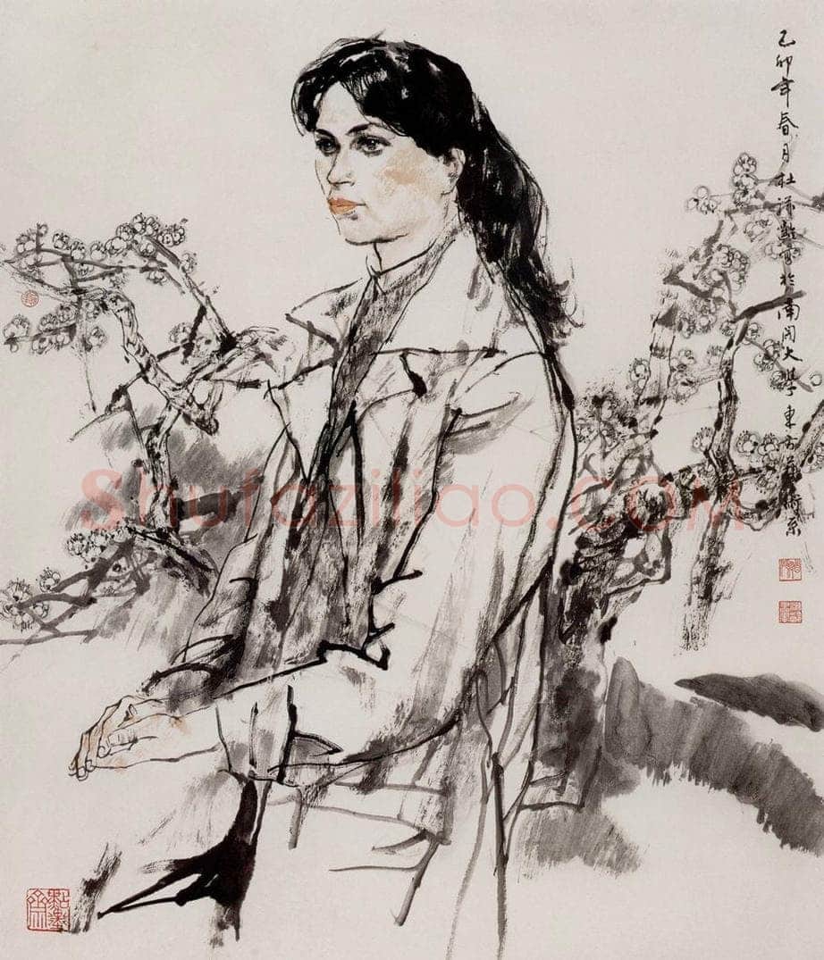 1999年 杜滋龄 《岭南姑娘》 书画作品