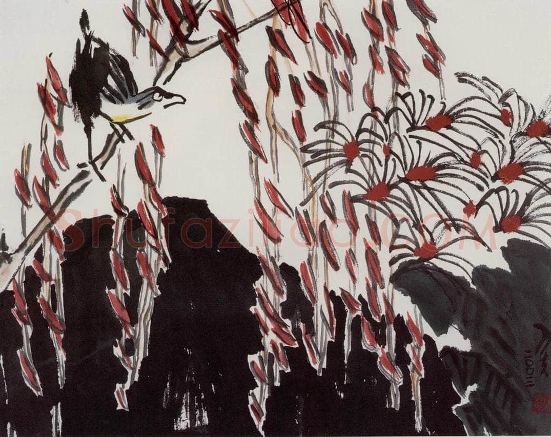 2003年 隋易夫 《秋光清丽当细赏》 书画作品