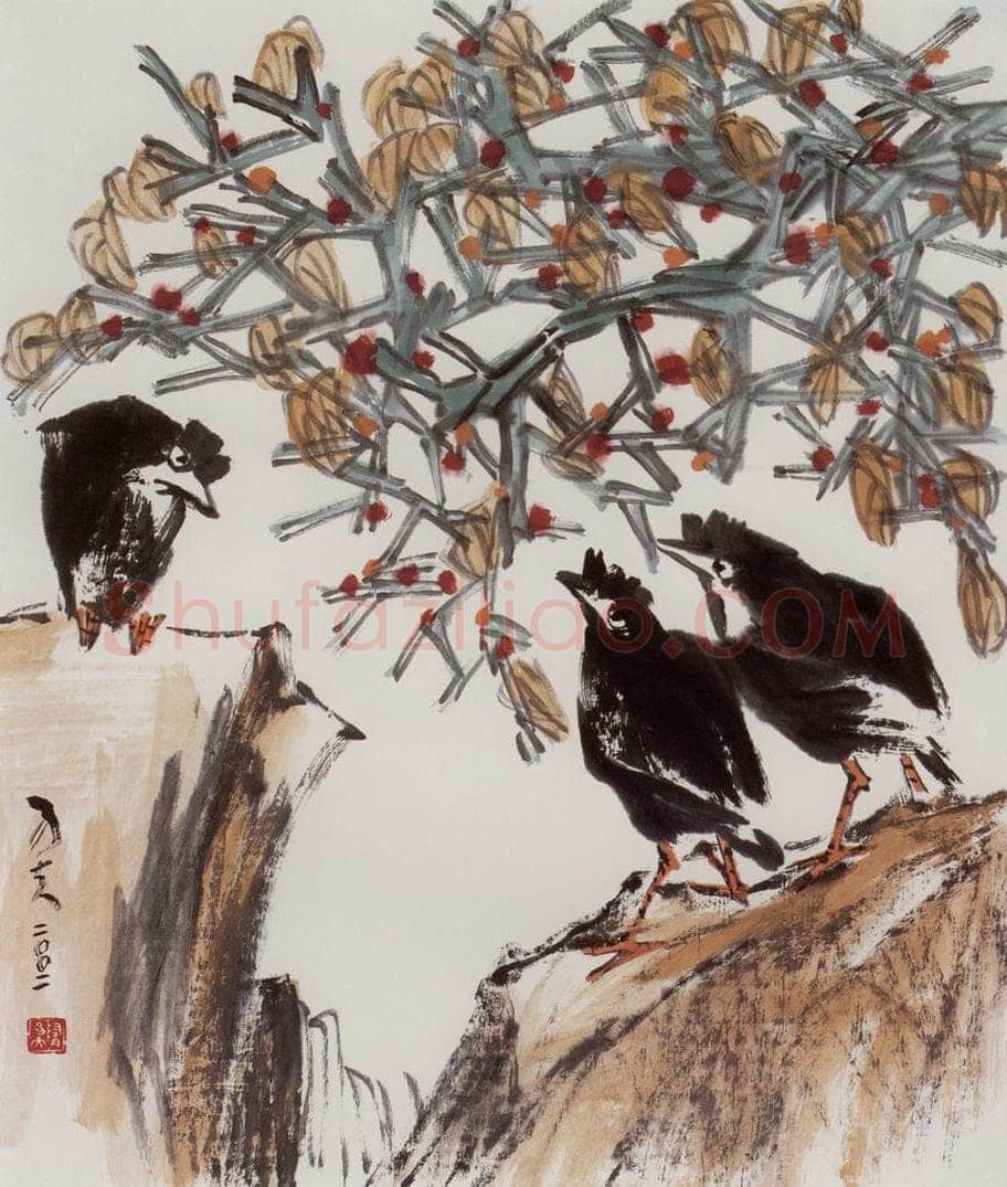 2002年 隋易夫 《听泉》 书画作品