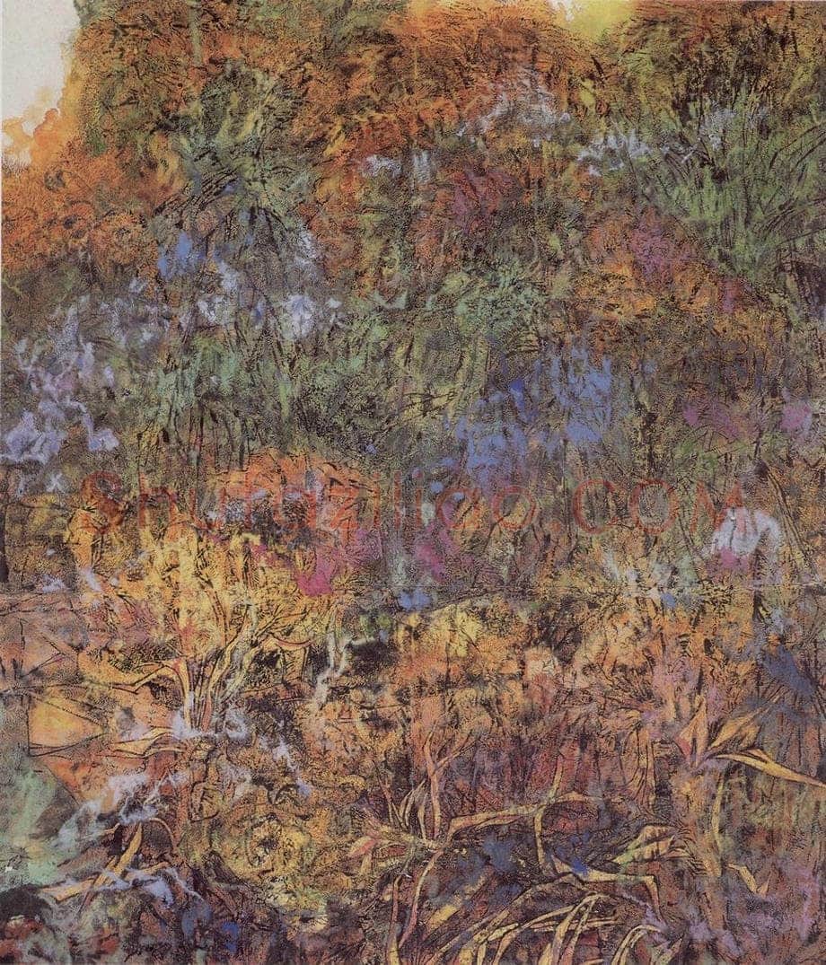 1996年 郭怡孮 《泽畔秋浓》 书画作品