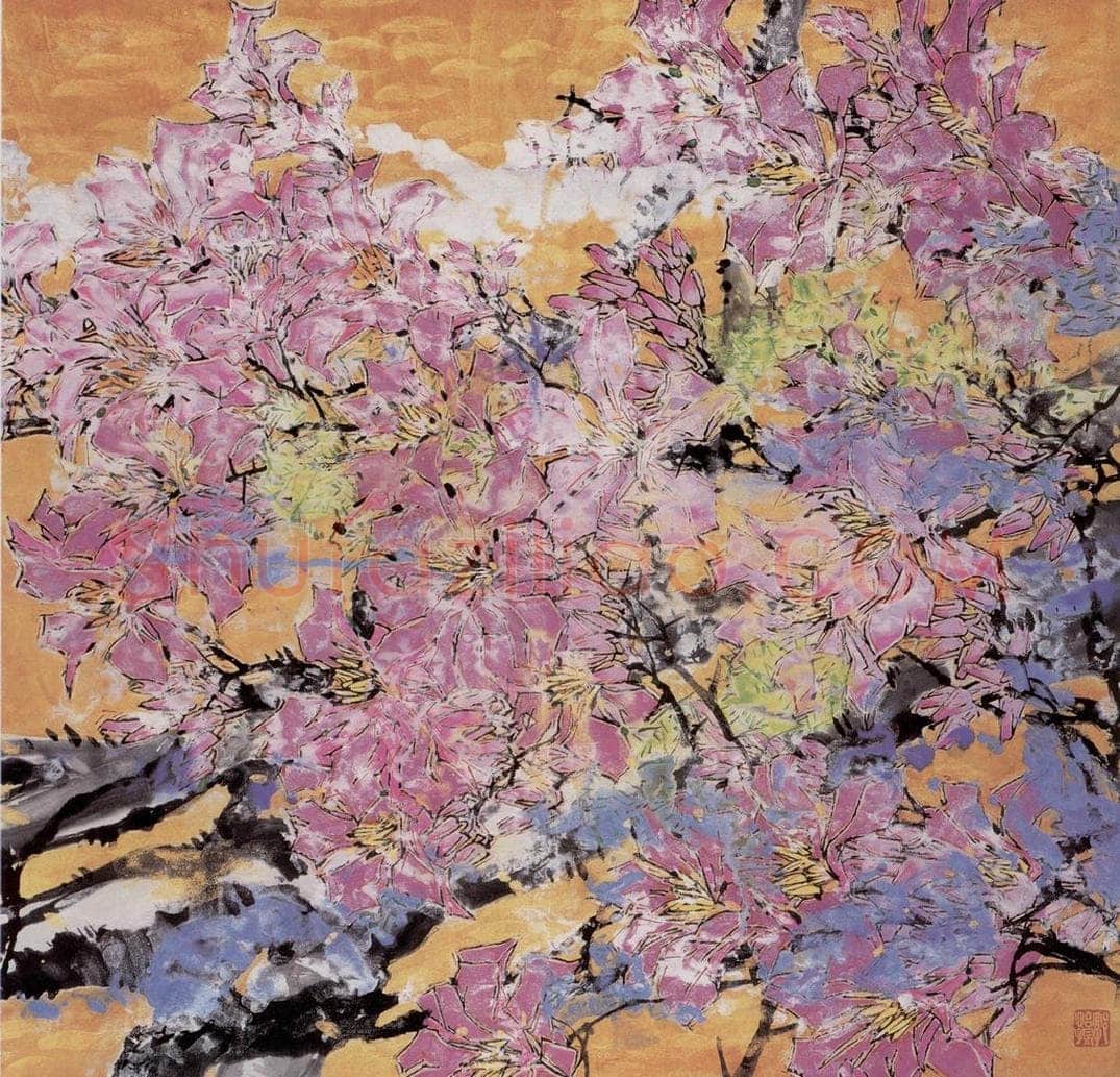 1996年 郭怡孮 《金紫荆》 书画作品
