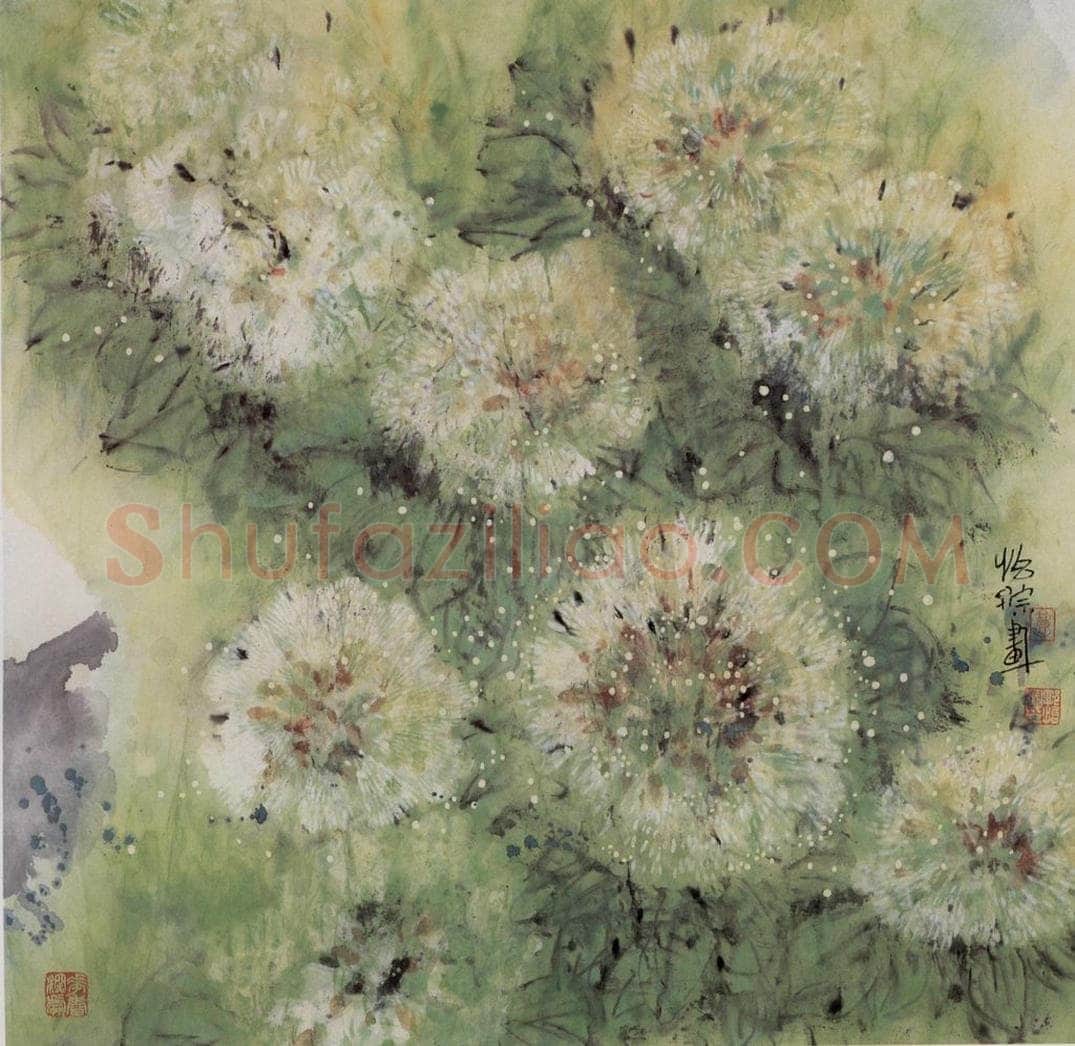 1988年 郭怡孮 《梦花》 书画作品
