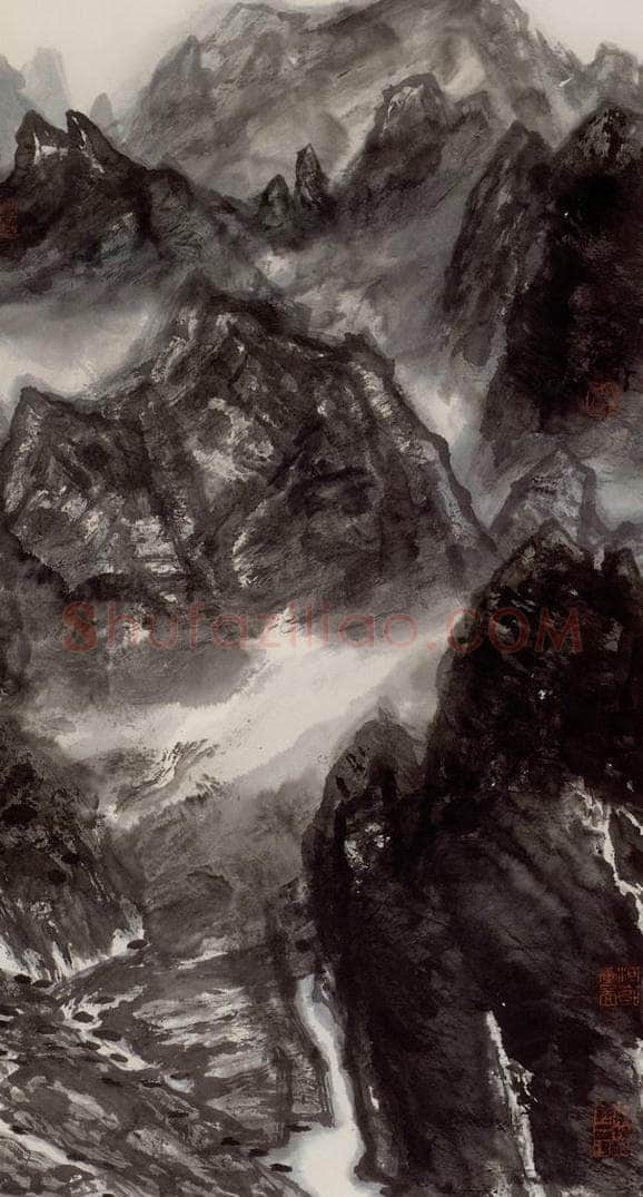 2001年 李宝林 《莽莽帕米尔》 书画作品