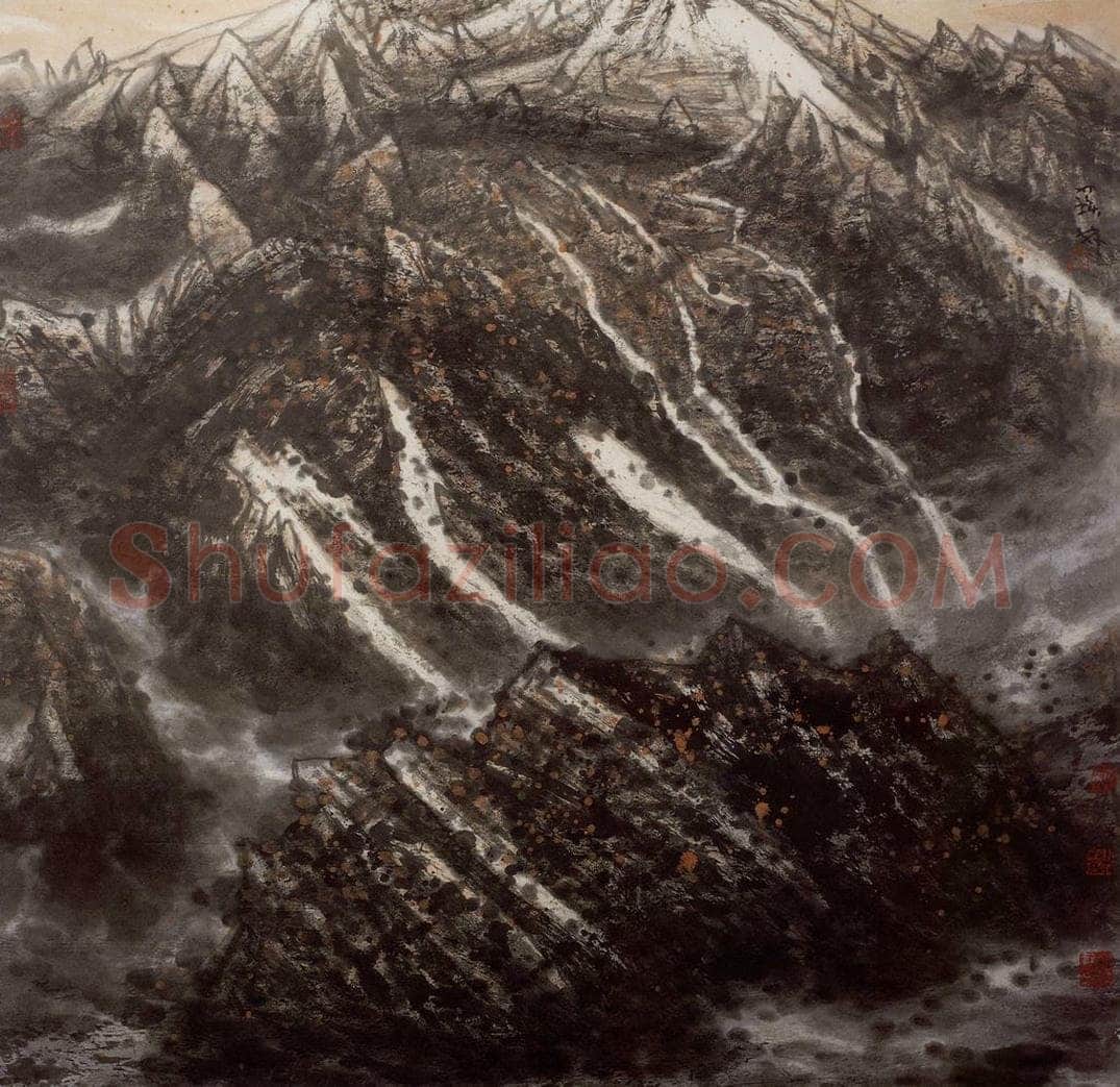 1998年 李宝林 《西疆风骨》 书画作品