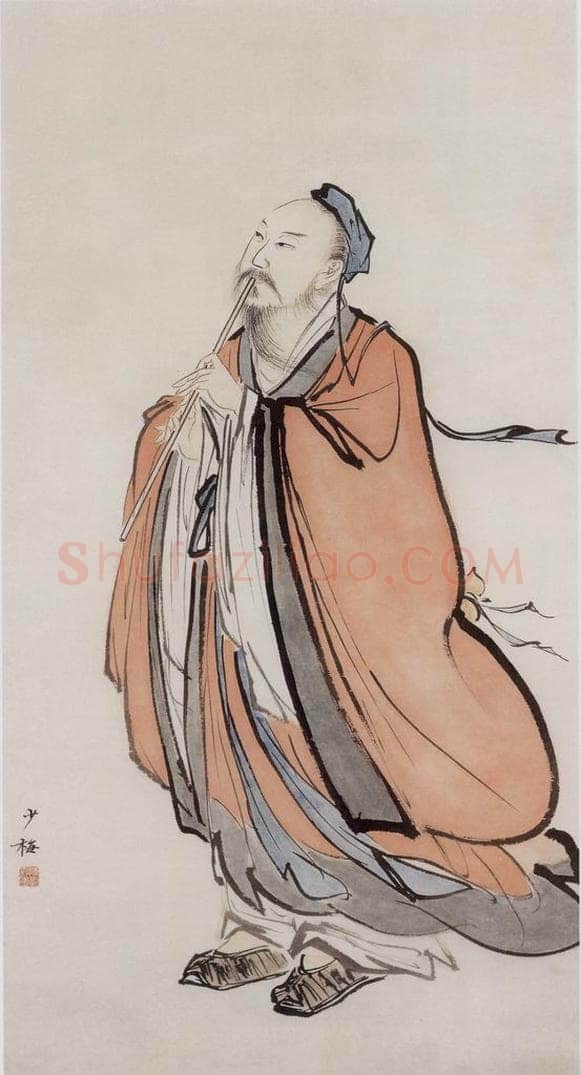 近现代 陈少梅 《高士图》 书画作品