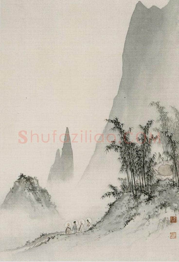近现代 陈少梅 《观音图册》 书画作品